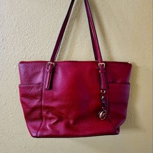 Michael Kors vibrant red handbag